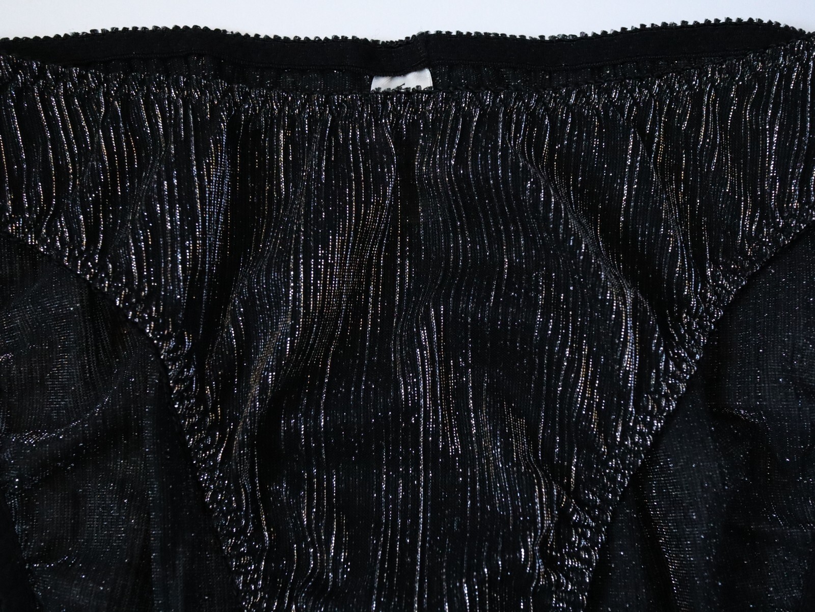 NEW Victoria’s Secret VTG 90s Silky Shiny Ribbed High Cut Brief Panties MEDIUM