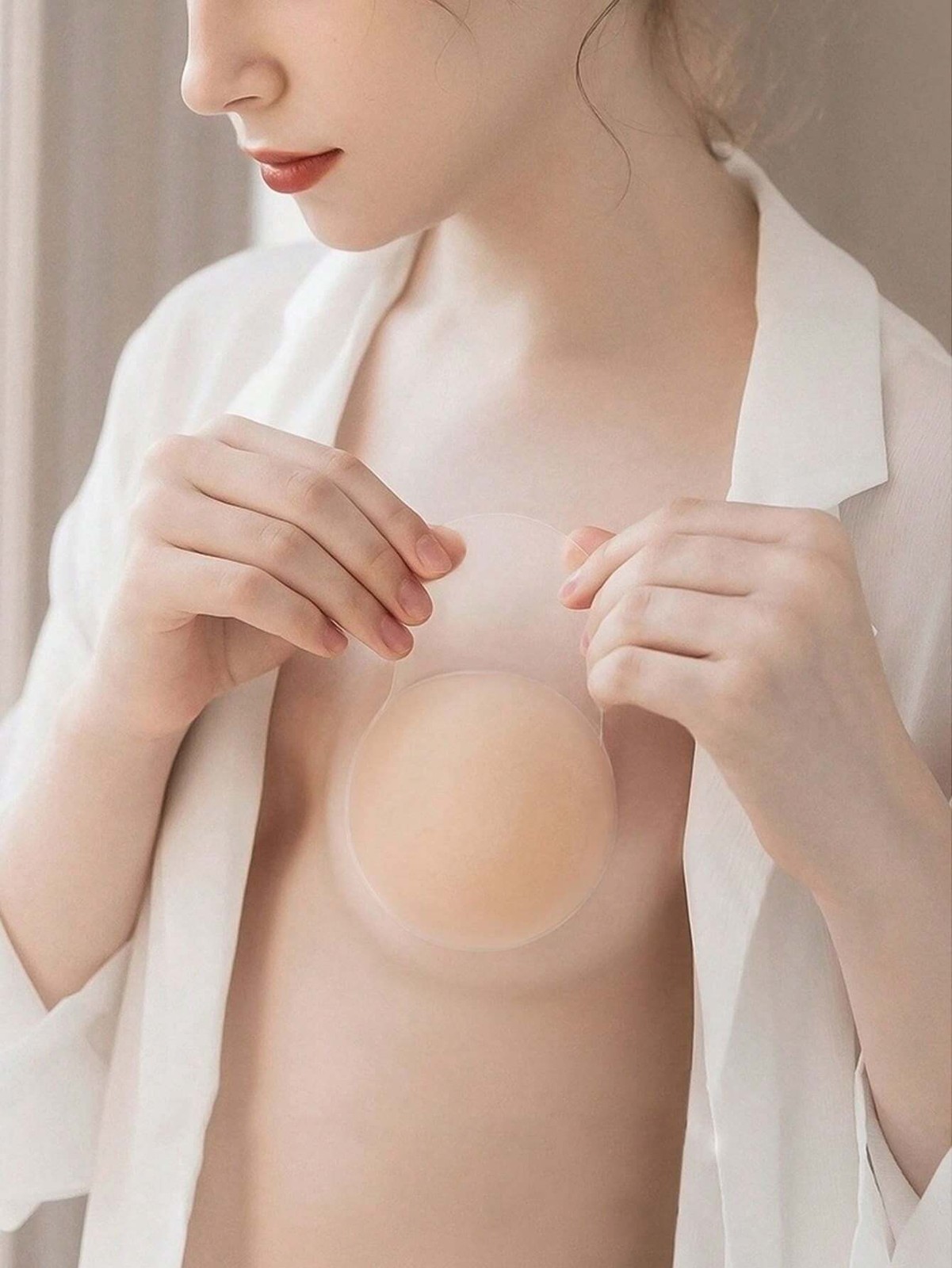 2pcs/set invisible silicone bra lift in skin tone for perfect support cheap24