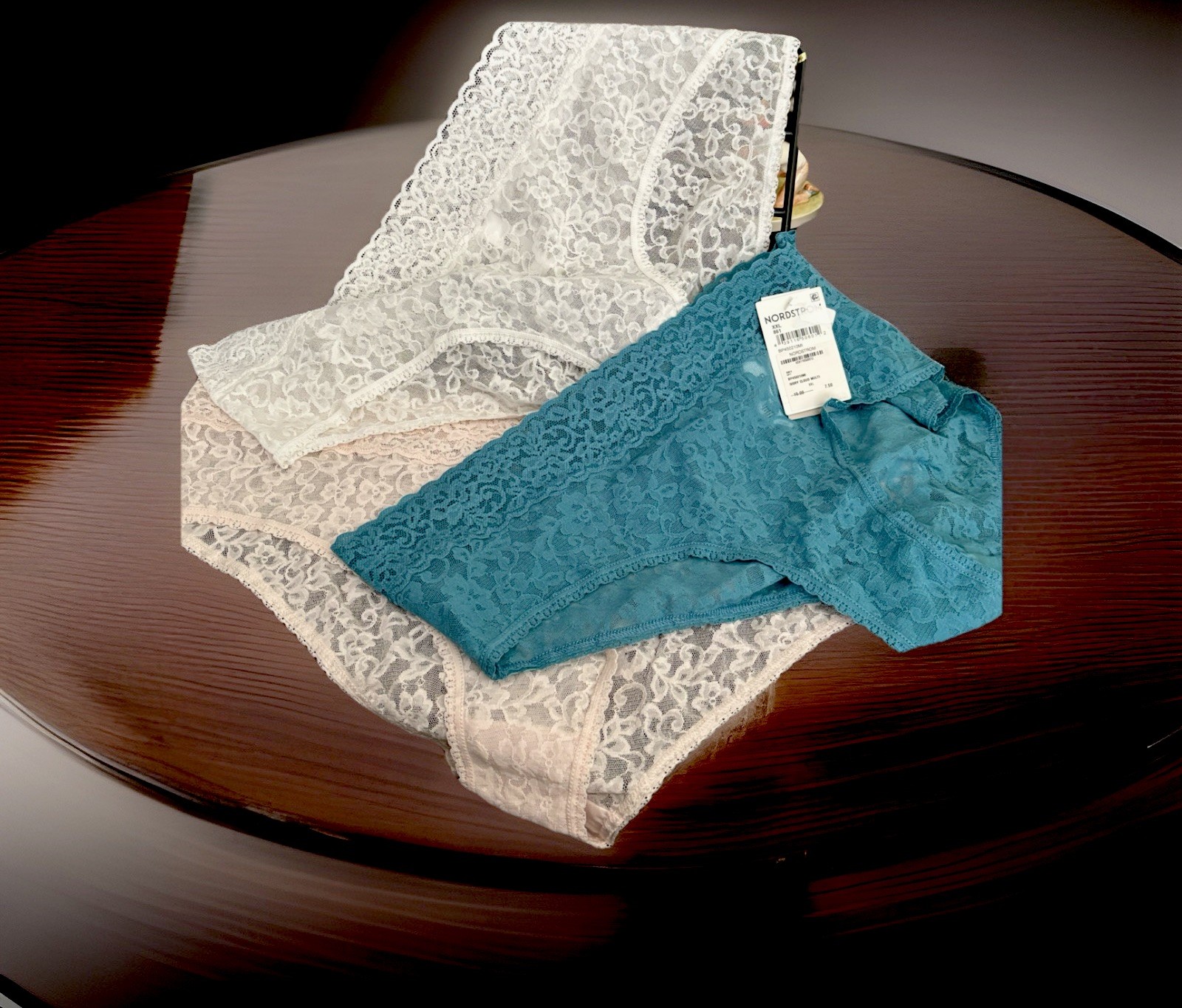 NEW Nordstrom Underwear Size XXL BP Lace Stretch Hipster Brief 3 Pack Lot Set