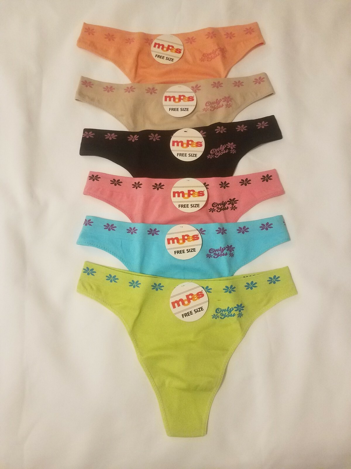 Thong Underwear, Mopas, Brand New, Bag of 15 Thong Panties
