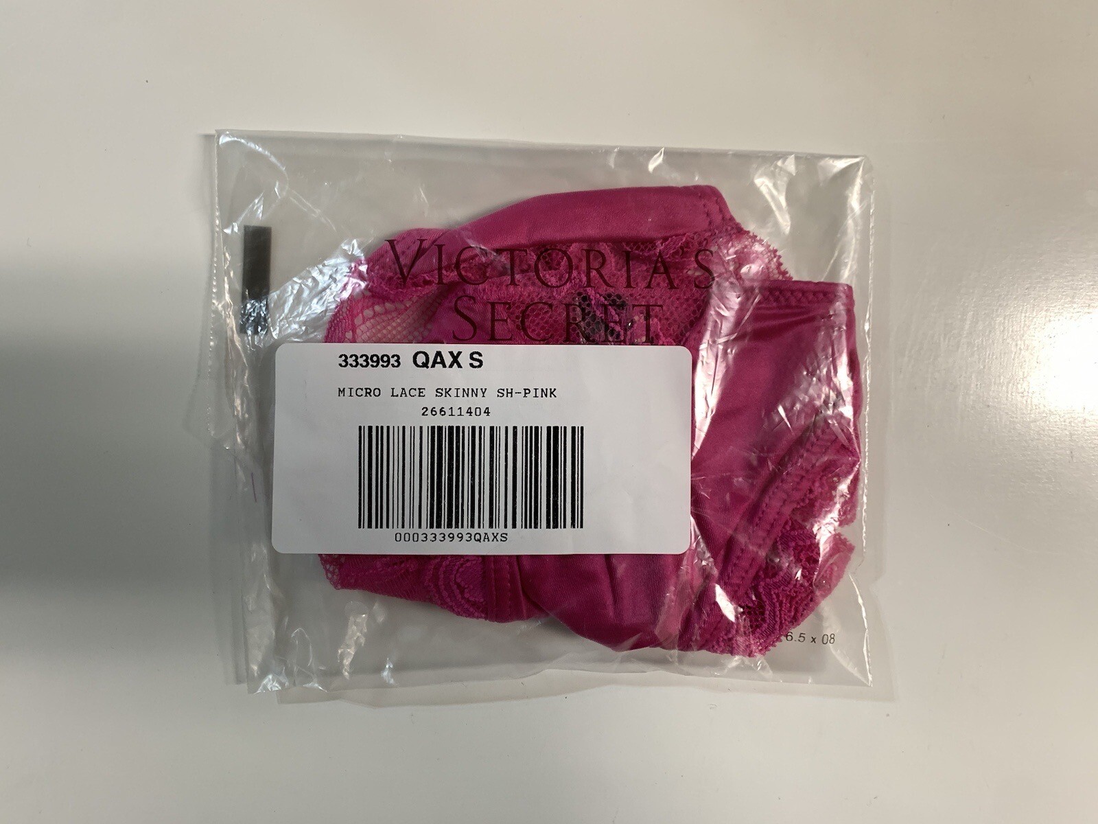 NEW Victoria’s Secret Very Sexy Rhinestone Shine Strap Cheekini Panty Fuchsia S