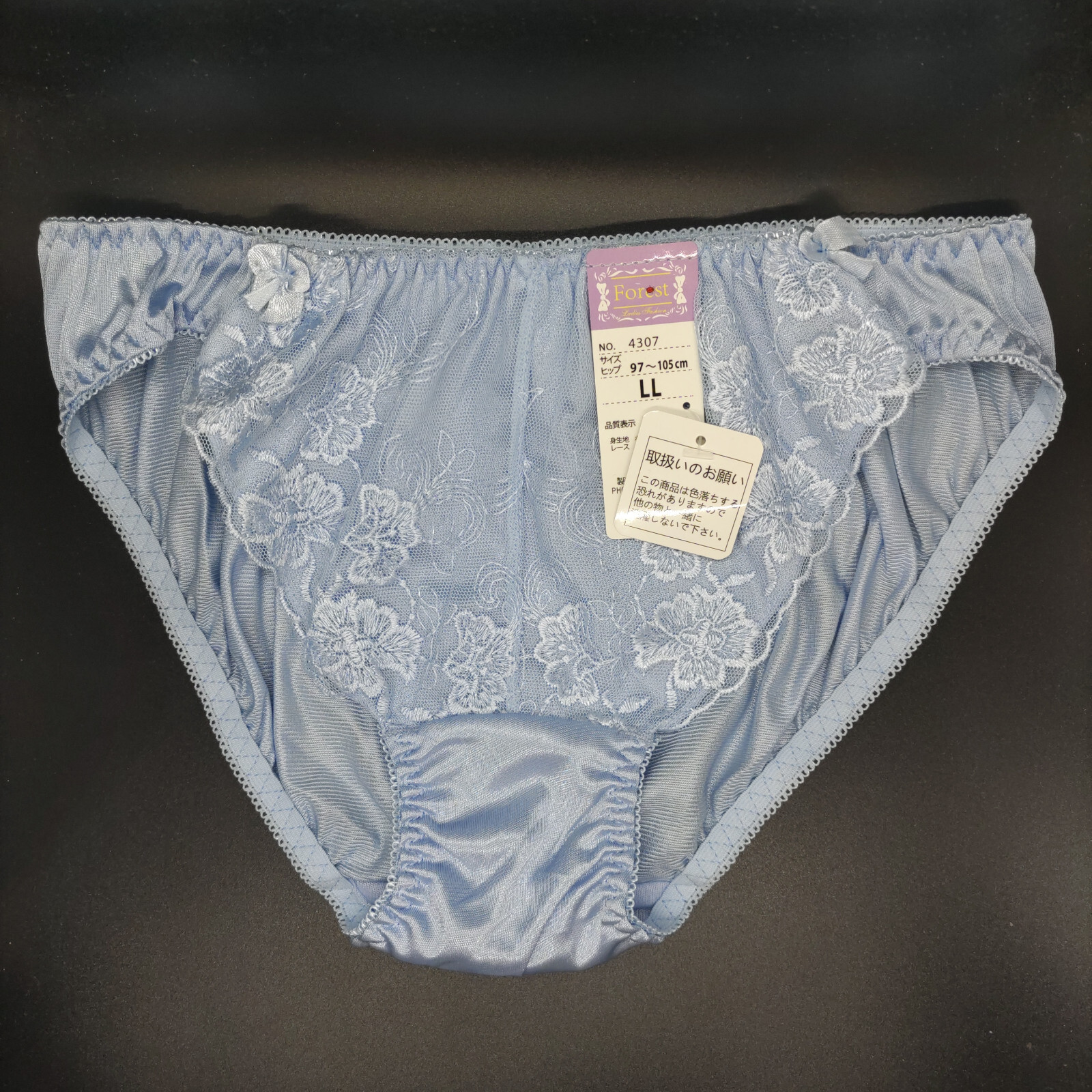 US SIZE L SHINY NYLON TRICOT PANTIES from Japan