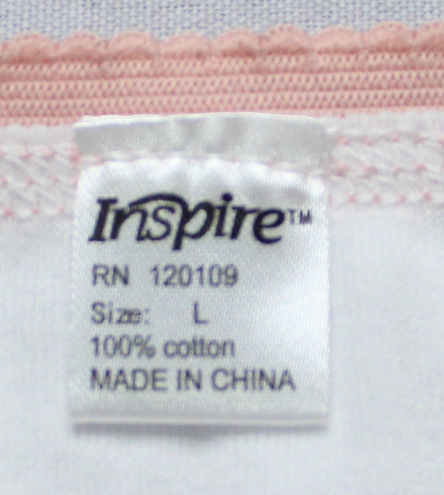 INSPIRE Women’s Super Soft Protective Panty With Mesh Pocket DH3 White Large NWT