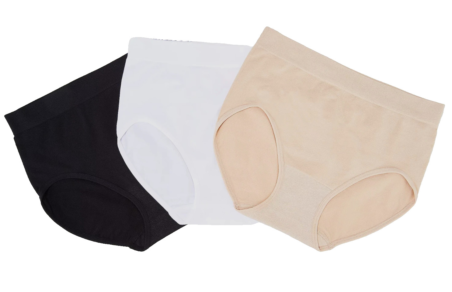 Breezies~Set 3~Seamless Full Briefs~Medium~Basic~A301422 11062