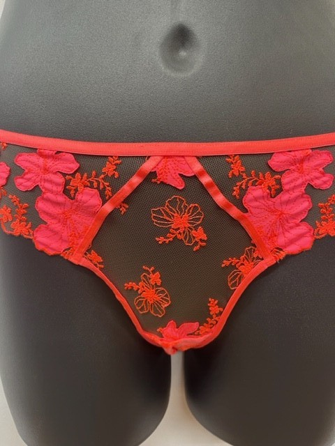 Honey Birdette Rue Neon Pink Brief, CHOOSE SIZE- NEW WITH TAGS
