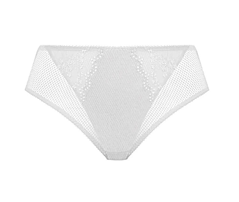 Elomi Charlie White High Leg Brief UK XXL/18