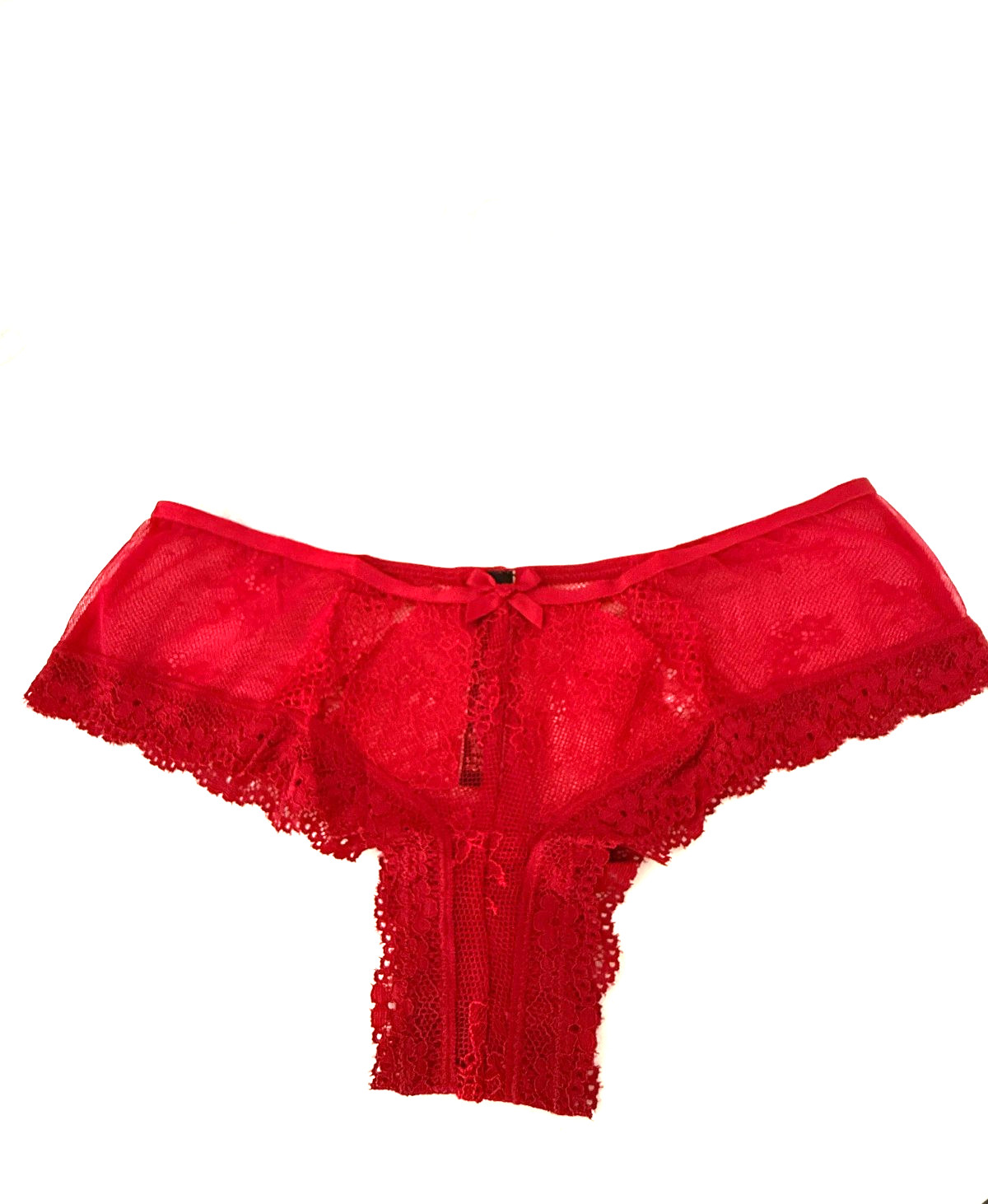 Victoria’s Secret Very Sexy Chantilly Lace Cheeky Panty Deep Red