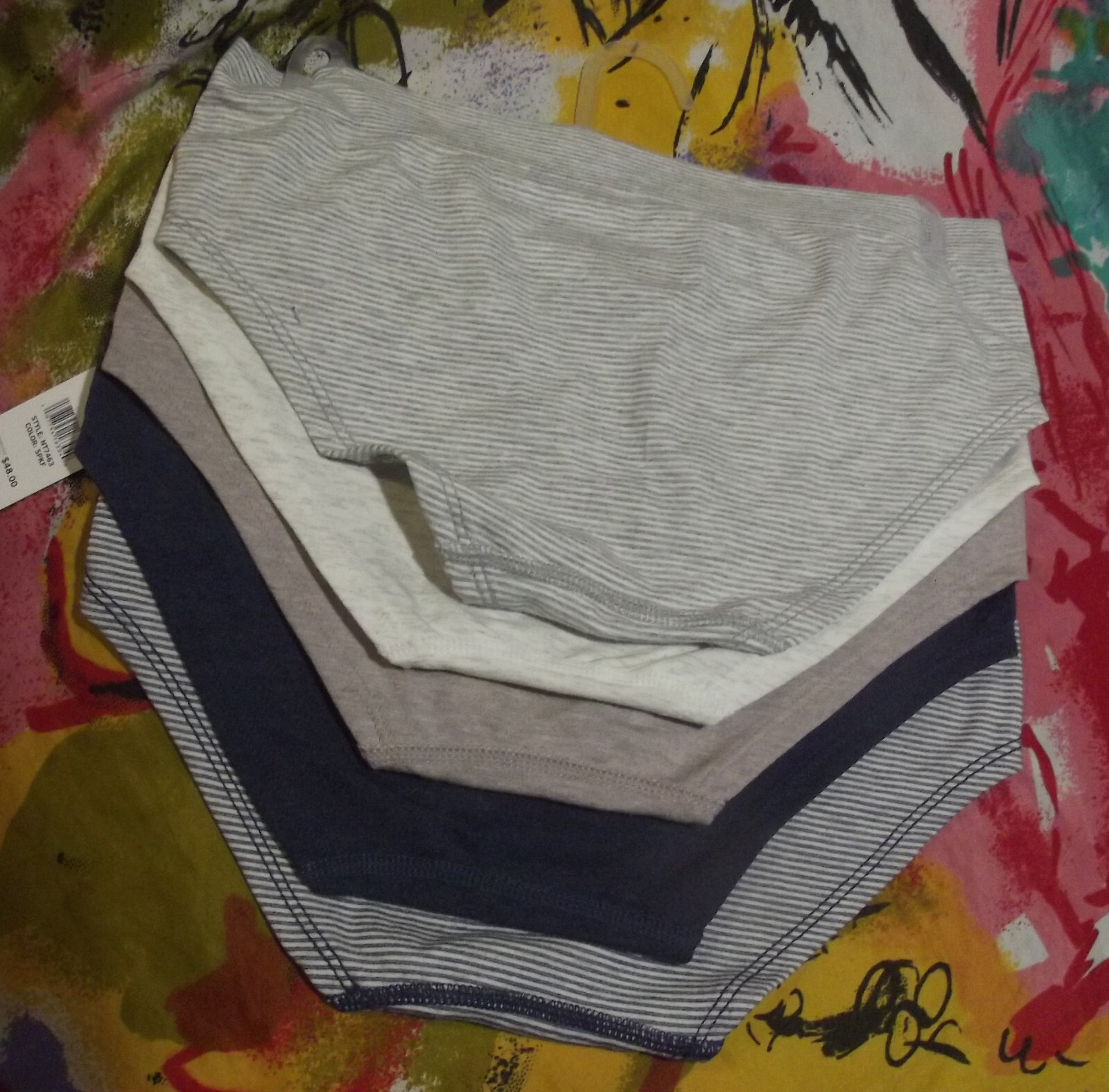5 NEW NAUTICA NT7463 5PKF RAYON BLEND SEAMLESS SUPER SOFT HIPSTER PANTIES M