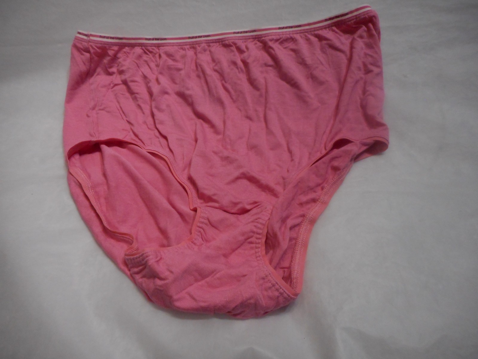 1 Fruit OF Loom Women’s Pink Brief Panty Size 10