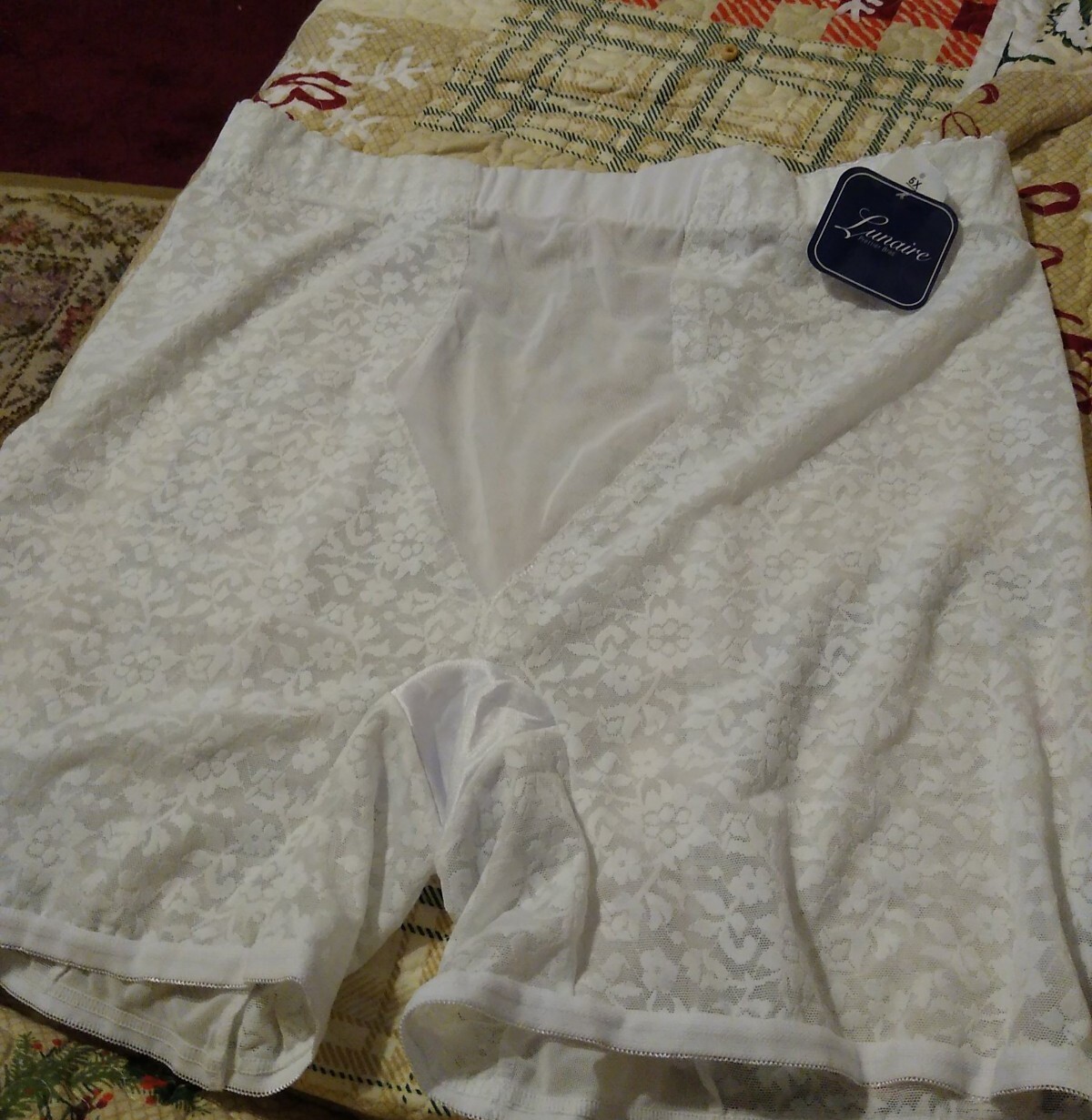 Lunaire Seamless High Waist Boxer Leg Panty lace breathable New sz X5