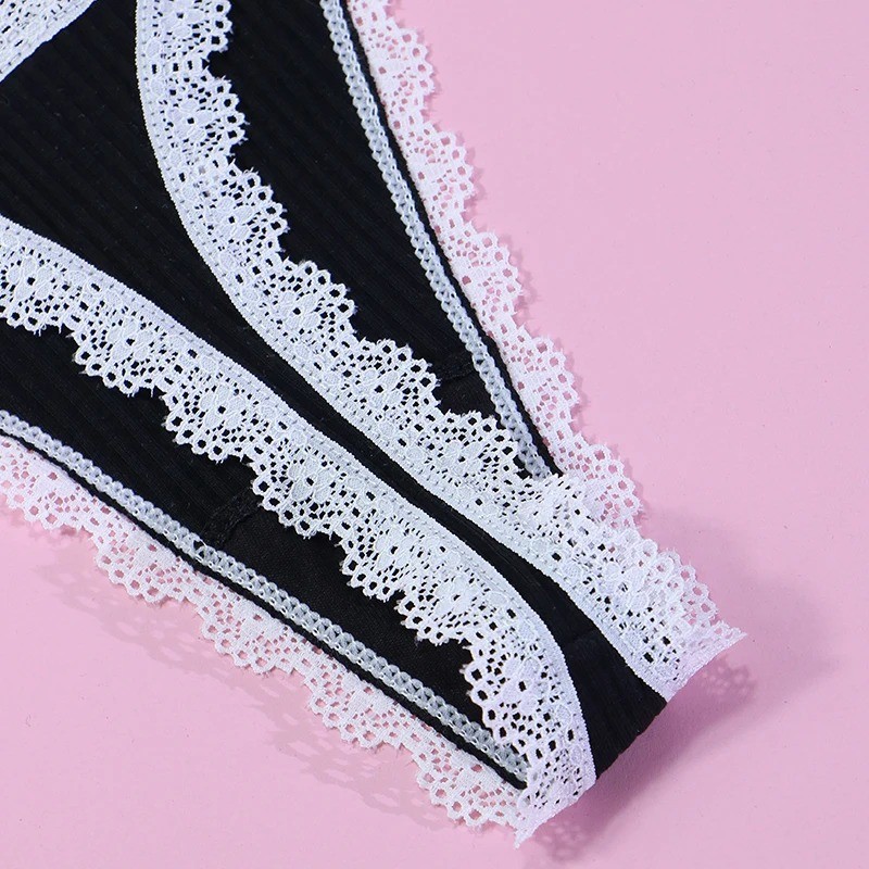 5 Pack Lot Sexy Womens Thongs Panties Underwear Lace Ladies Lingeries Bikinis
