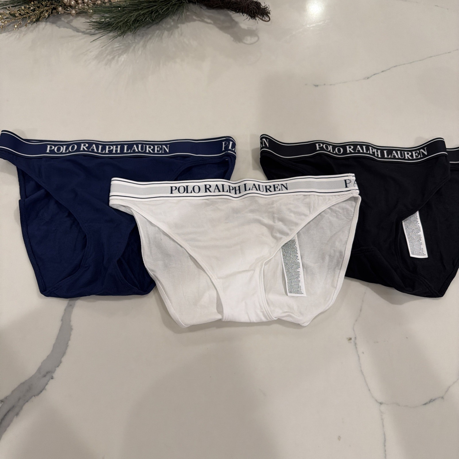Ralph Lauren Women’s Bikini Briefs ( $28 Per Pair ) Set Of 3 MEDIUM No Tags NEW