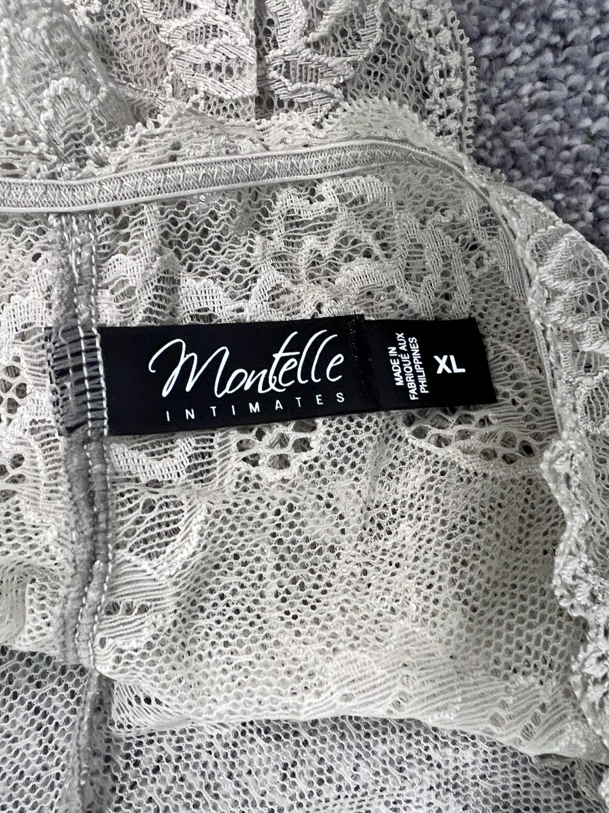 NWT ~ Montelle Intimates ~ Cheeky Boyshort ~ Lace Pantie ~ Sage ~ Size XL
