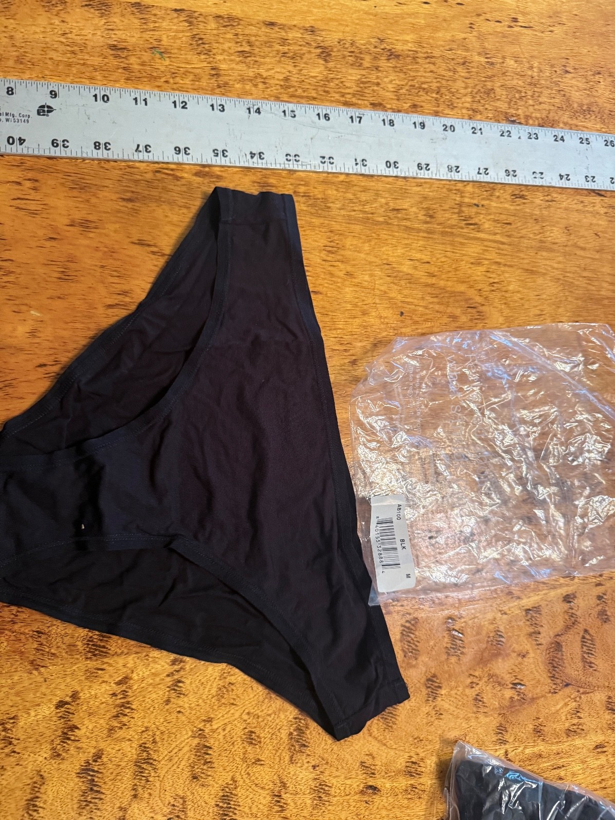 Women Brief Panty Size M BLACK NEW A15