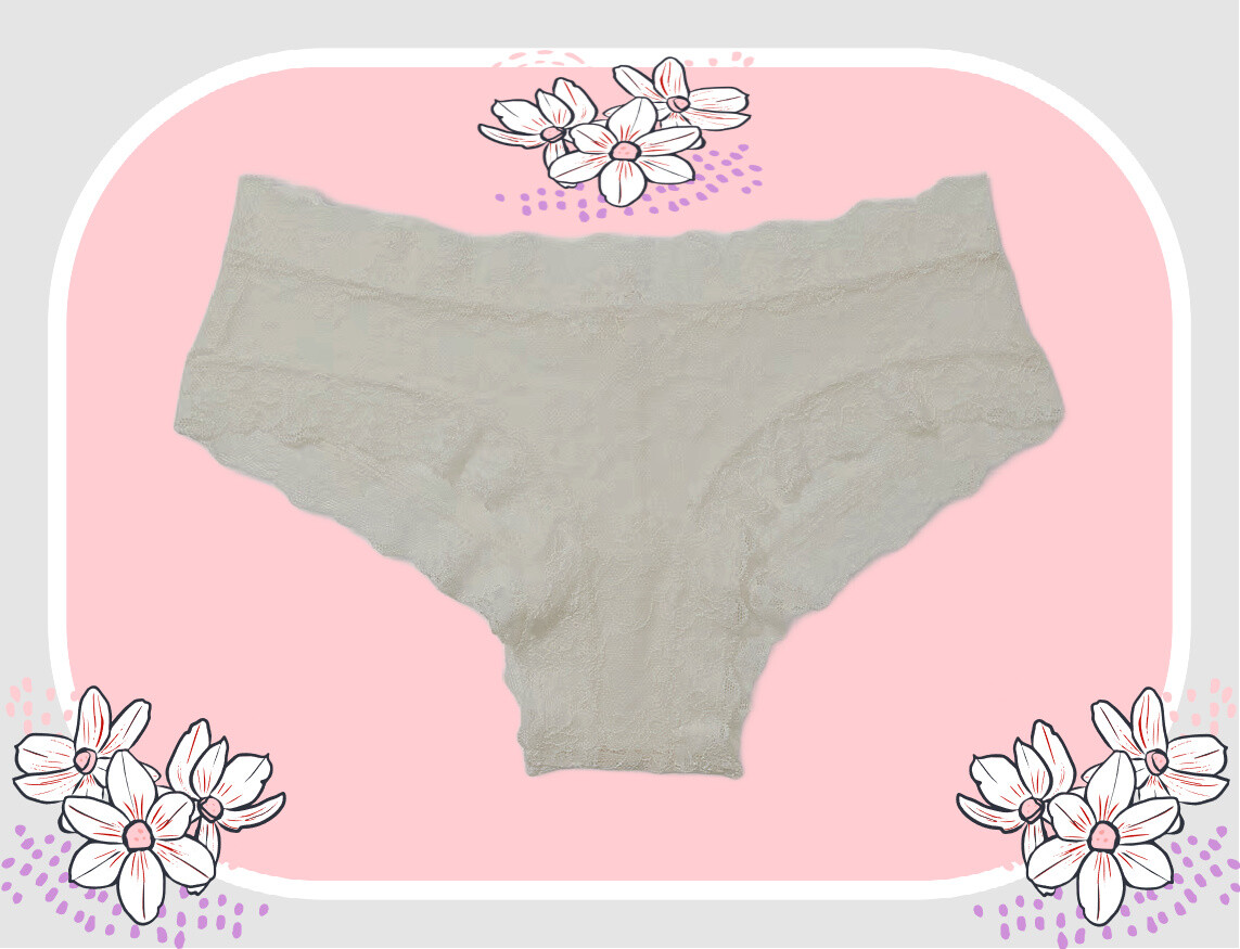 XS S M L XL XXL Coconut White FLORAL LACE THELACIE Victorias Secret CHEEKY Panty