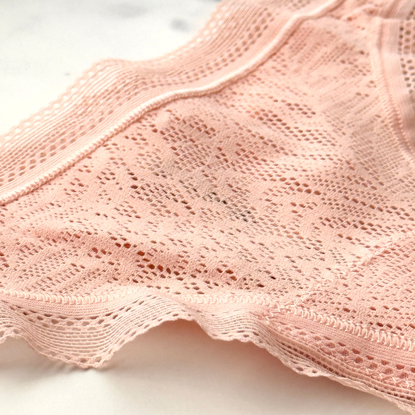 Soma Stretch Lace Thong Panty Apricotta Size XS/M/L/XL