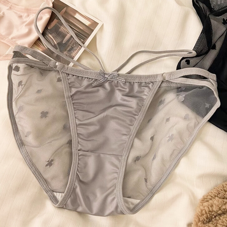 5Pack Lot Sexy Womens Satin Panties Brief String Bikini Sheer Underwear Lingerie