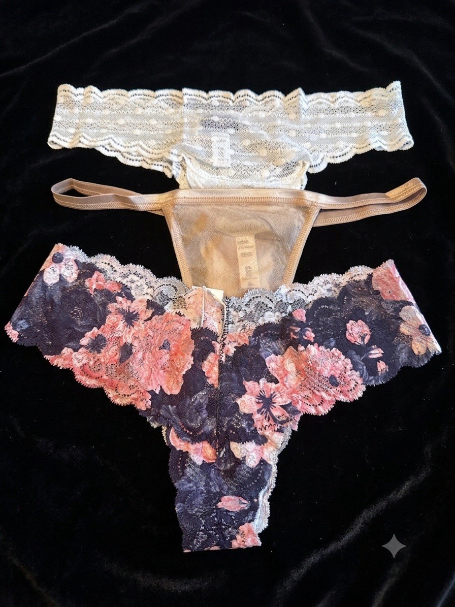 NEW Cosabella Dolce Thong 3-Pairs- Size O/S (One Size)