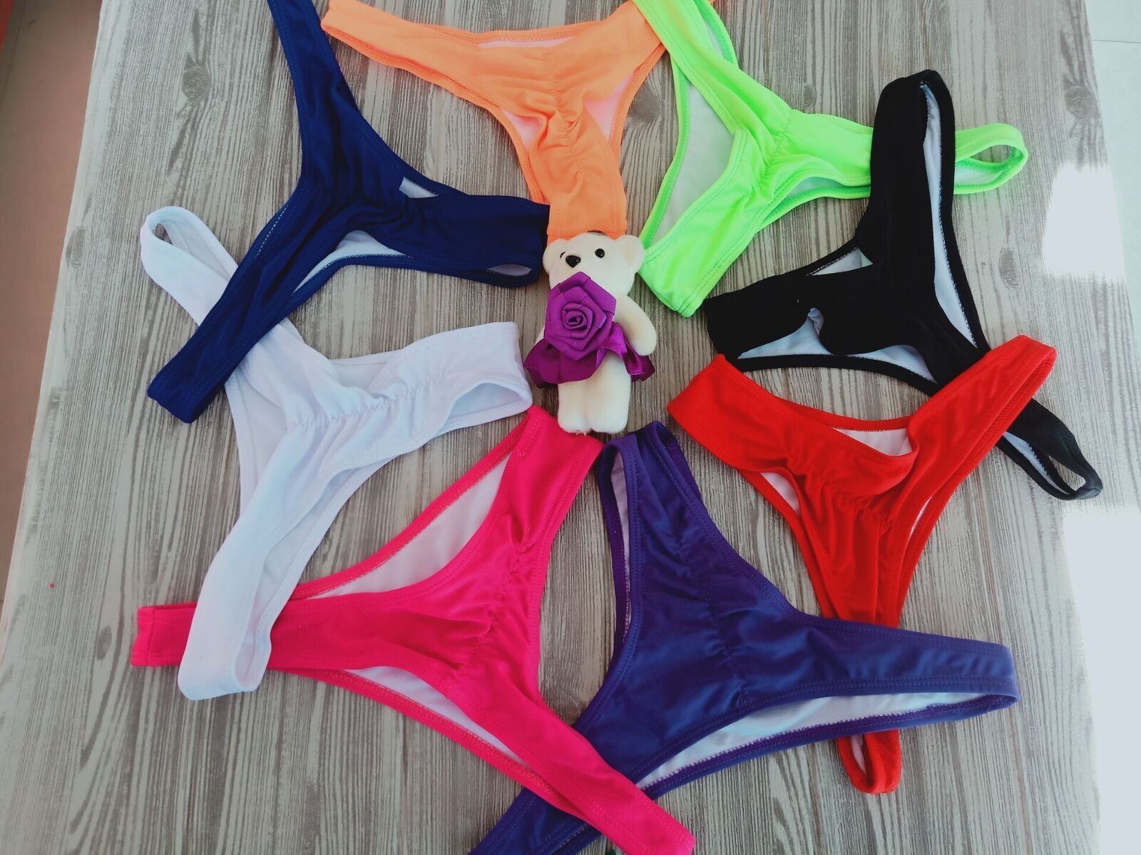 5packs Lot Women’s Sexy G-String Bikini Panties Underwear Thongs T-Back Briefs