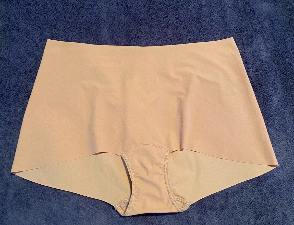 Hanky Panky NWT Wom M Taupe Panty No-Show Seamless Brief Cotton Gusset MI USA