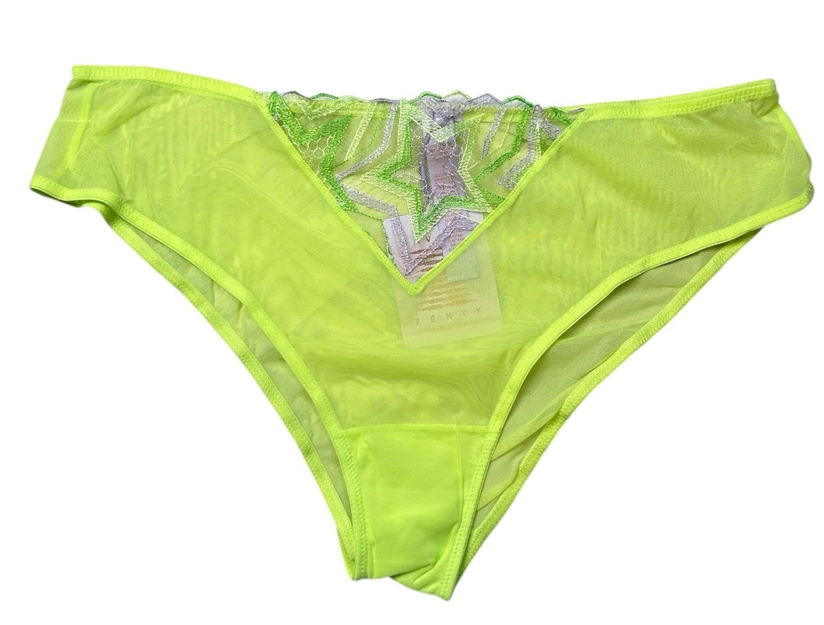SAVAGE X FENTY Shining Star Embroider Green Cheeky Women’s Panty Size 1X