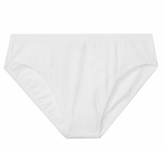 L All White Stretch Cotton Waist Victorias Secret High-Leg Waist Brief Pantie