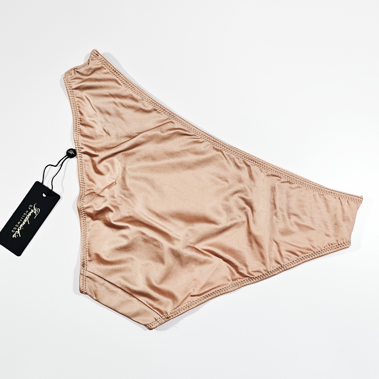 Frederick’s of Hollywood Beige Hipster Silky Liquid Satin Panties