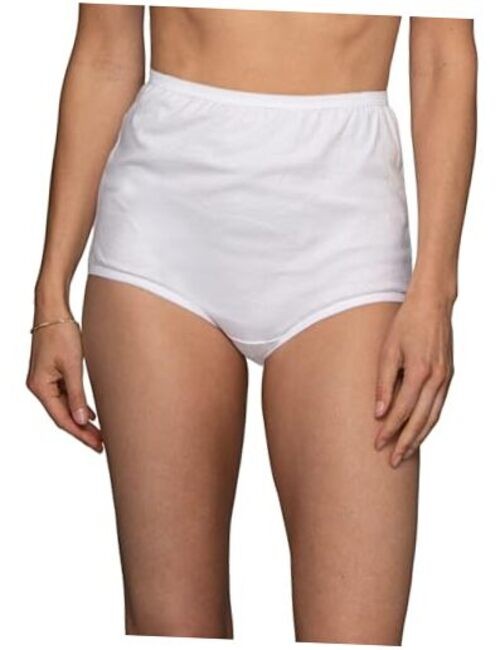 Women’s High Waisted Underwear, Full Coverage Ladies 7 Cotton – Star White