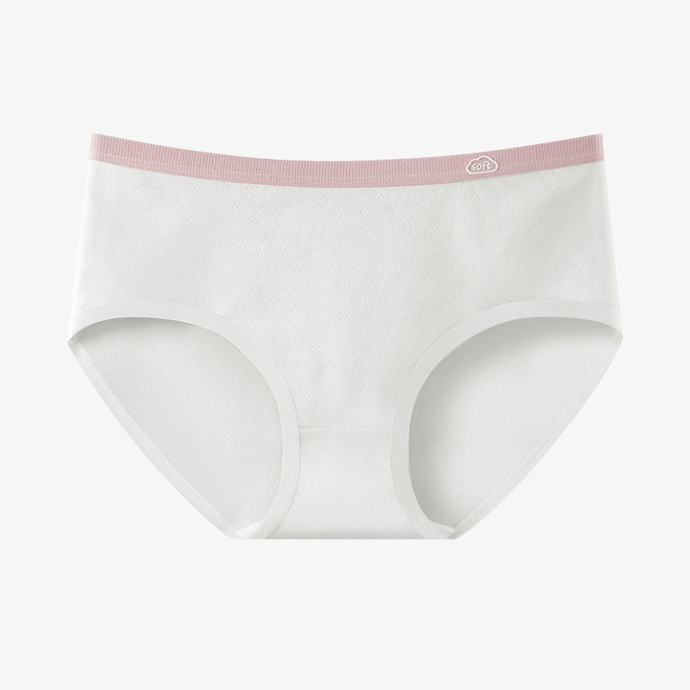 Mid Waist Seamless Underwear for Women Triangle Design in Thin Cotton Spandex