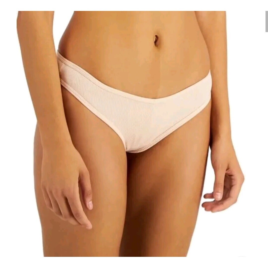Jenni Thong Panty Women Peach Skin XL Ribbed Knit Underwear Cotton Blend