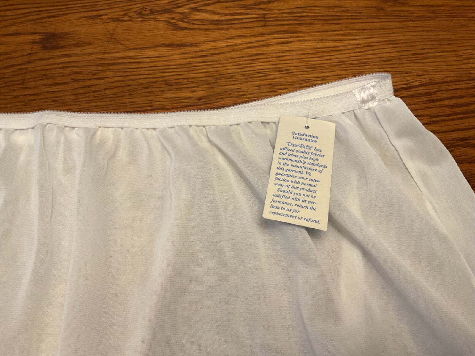 Dixie Belle Scallop Trim Brief White Panty Size 15 Style 719 NWT Made in USA