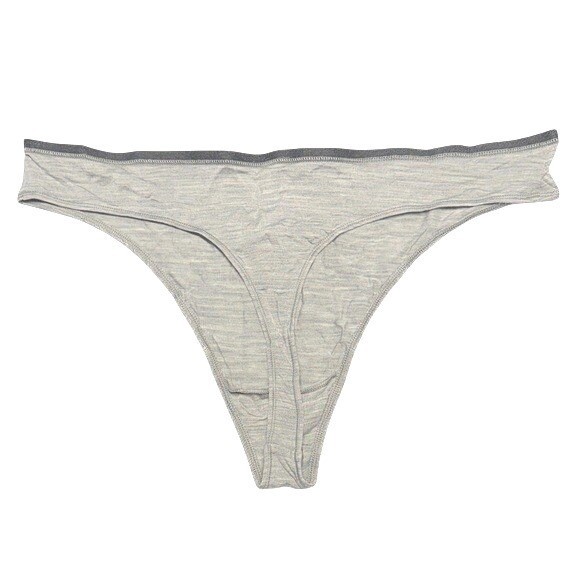 NEW Allbirds Trino Thong Boulder Grey Merino Wool Tencel Women’s Underwear XL