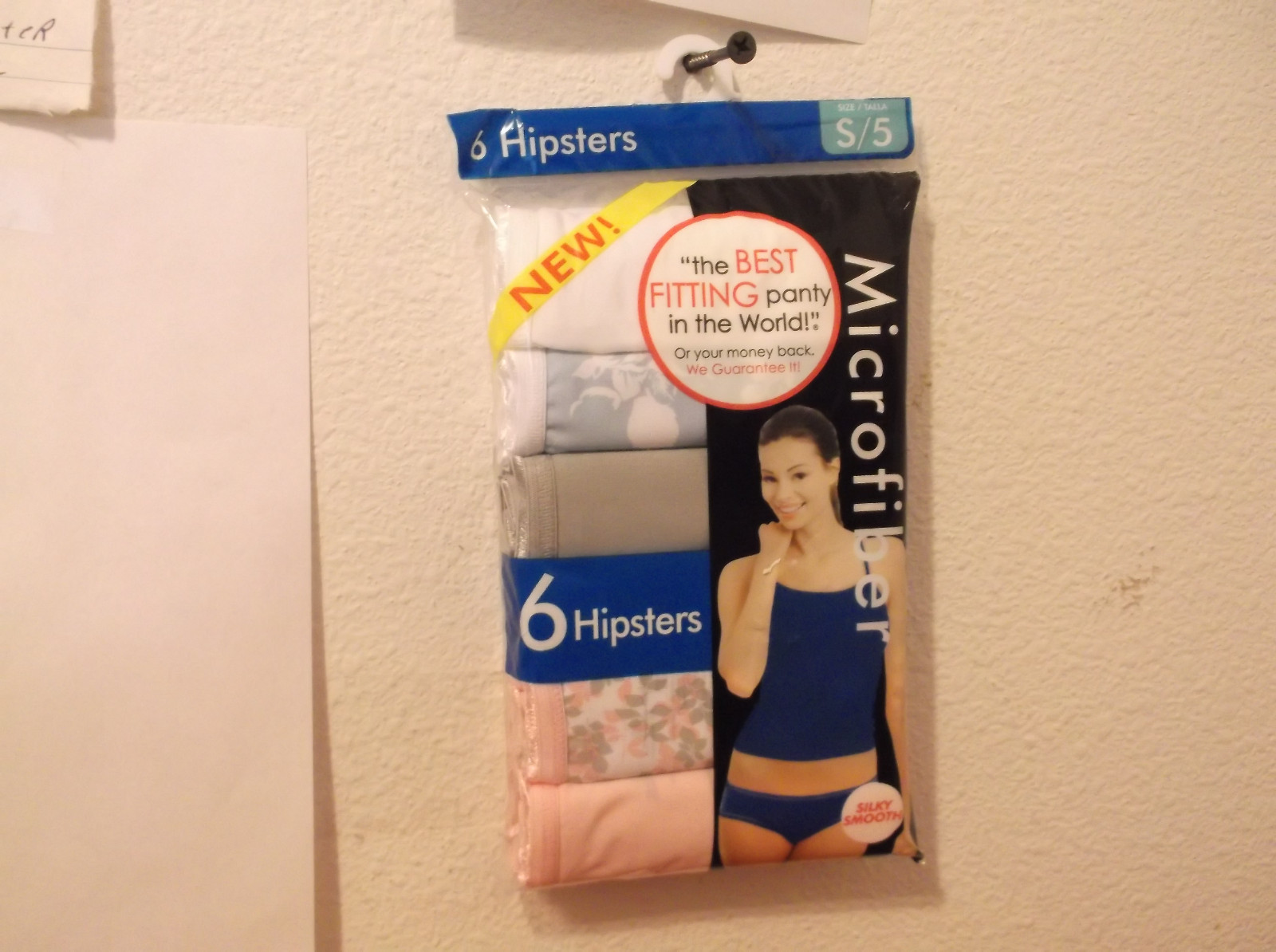 NEW 6-PAC OF LADY’S FRUIT OF THE LOOM MICROFIBER HIPSTER PANTIES