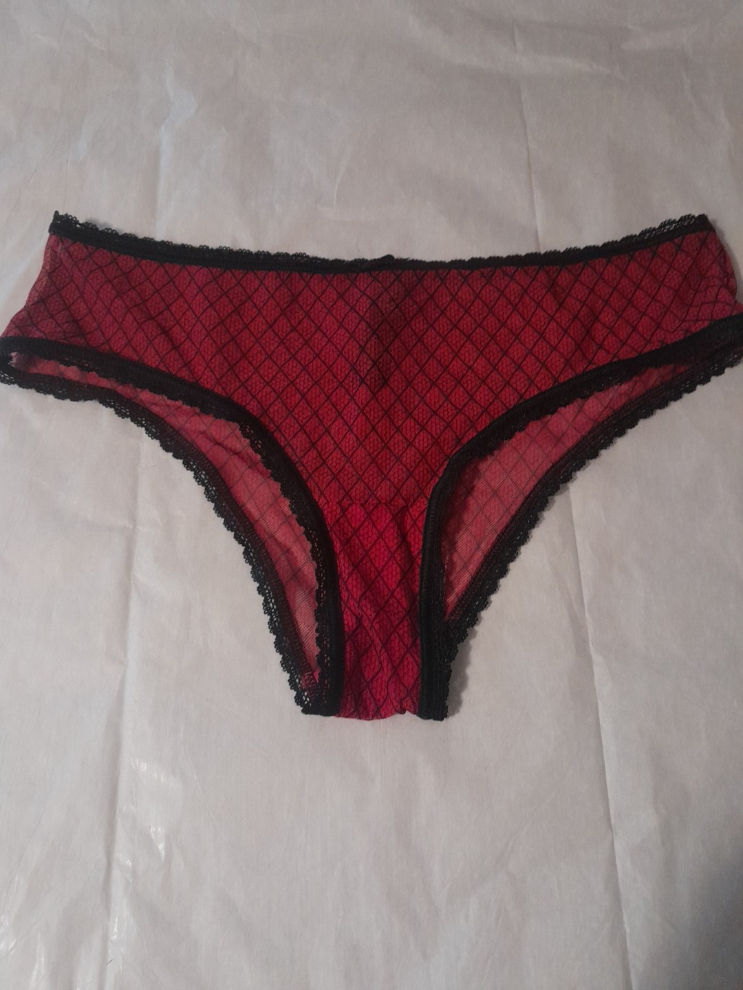 Smart & Sexy Pantie S/5 Red/black Sheer Bikini