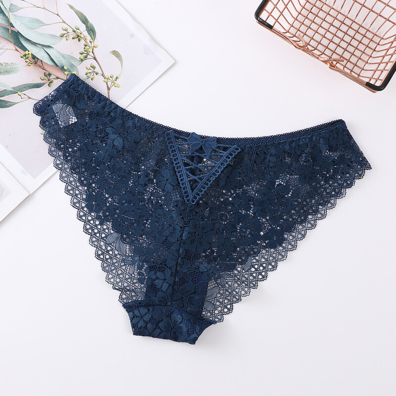 5 Pack Lot Sexy Womens See Through Lace Panties Lingeries French Underwear Brief