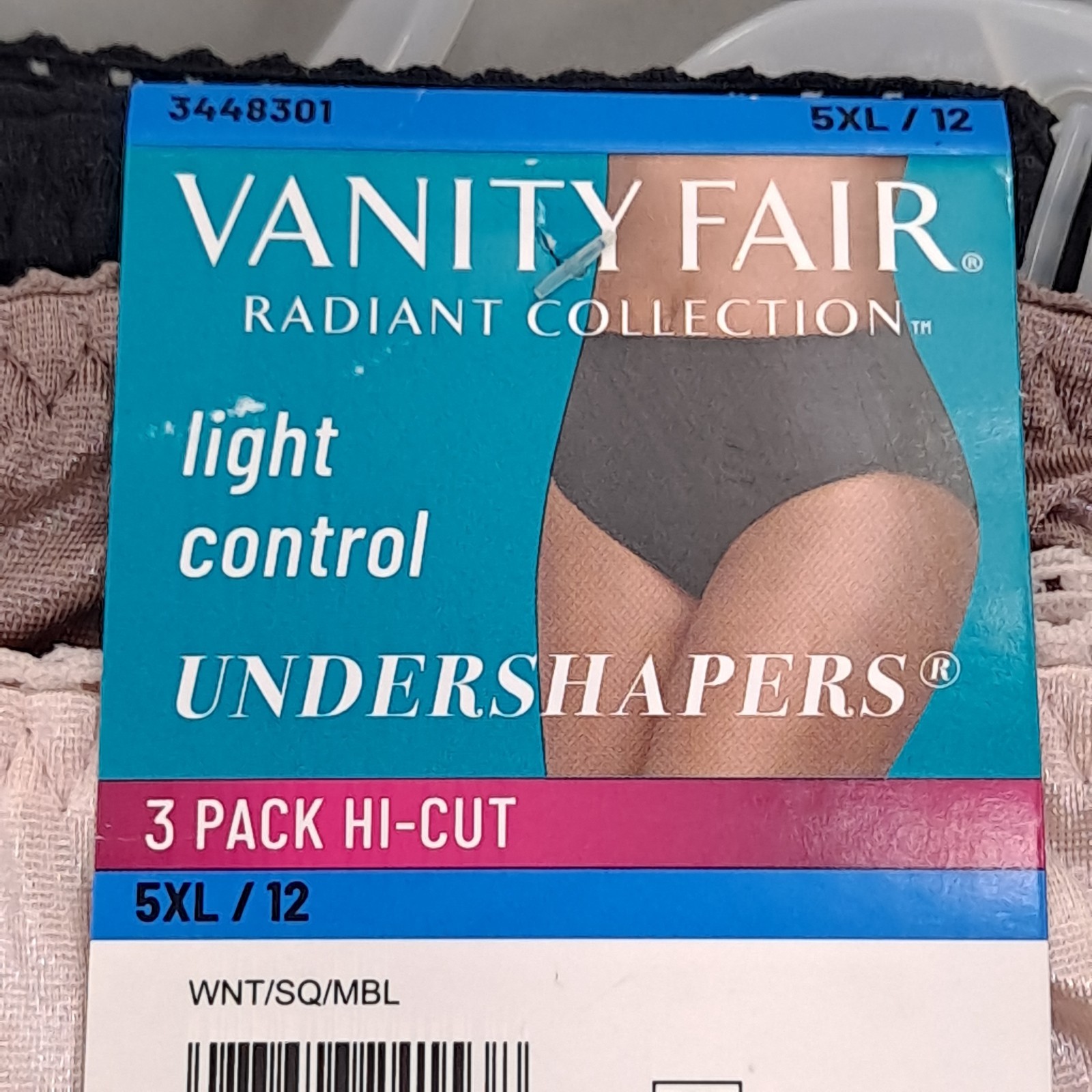 6 Pairs Vanity Fair Undershapers Underwear Light Control Hi-Cut Smoothing 5XL/12