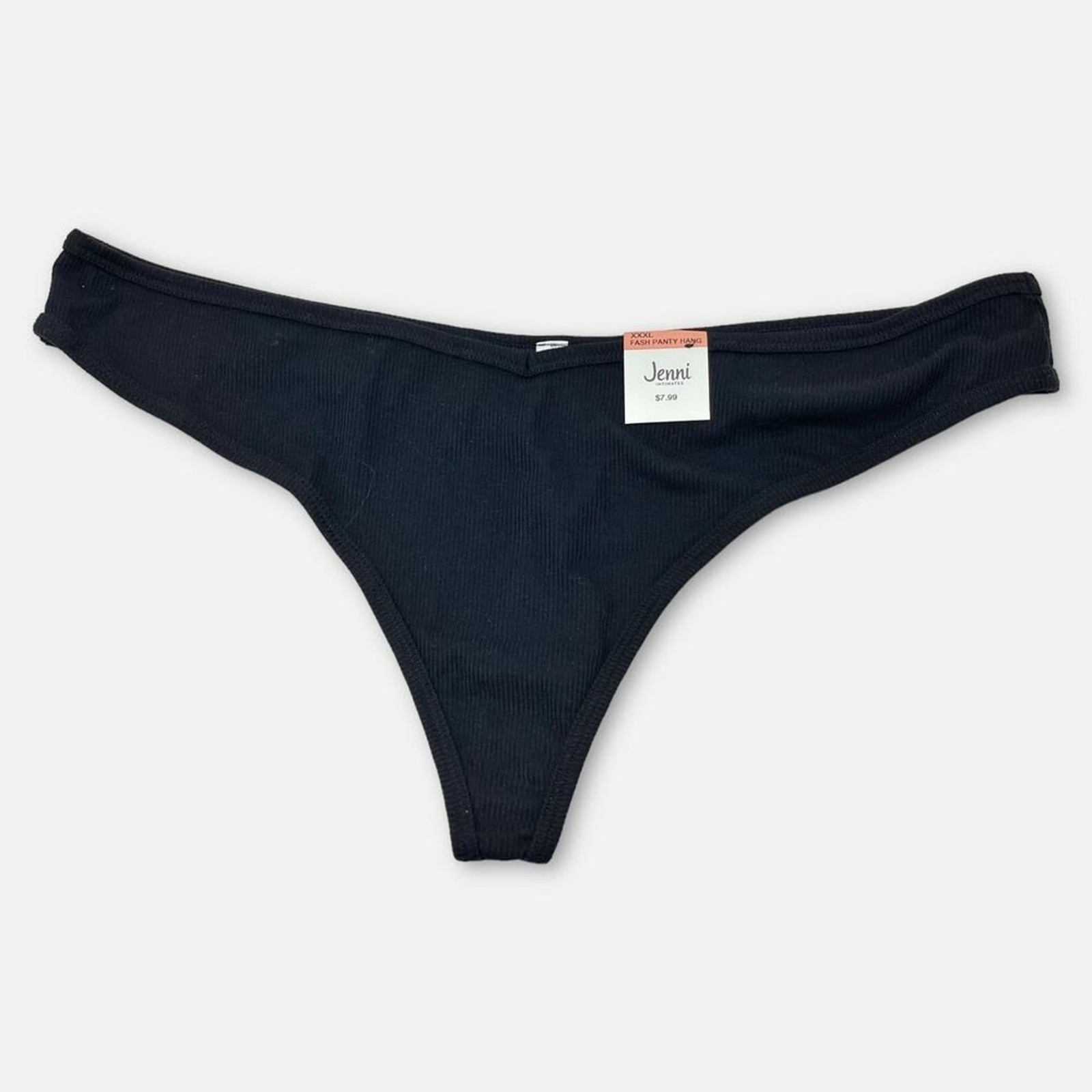 Jenni Women’s NEW 3 Pack Bundle Thong Fashion Panties Size XXXL Orange Tan Black