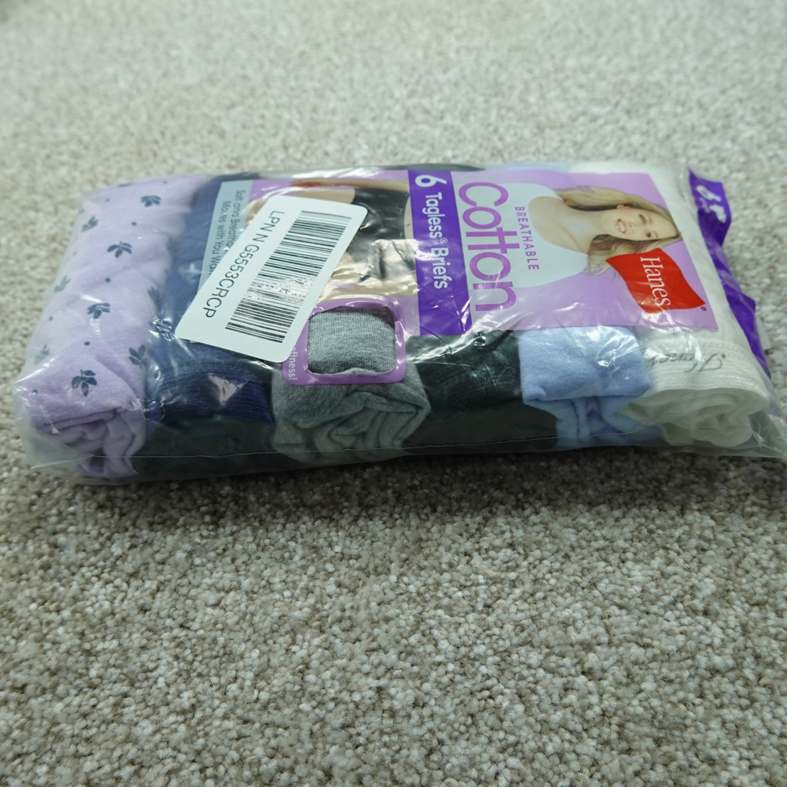 Hanes Underwear Womens 10 3XL Briefs Breathable Cotton Blend 6 Pairs