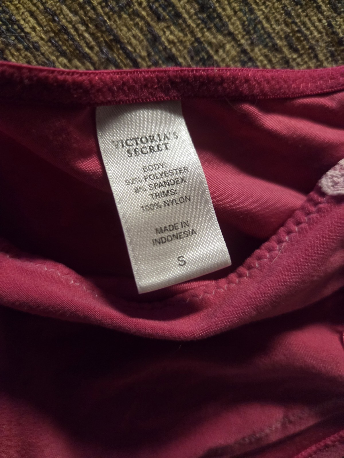 Vtg 2004 Victoria’s Secret Brazilian Hiphugger Panties Hot Pink Lace Bows Small