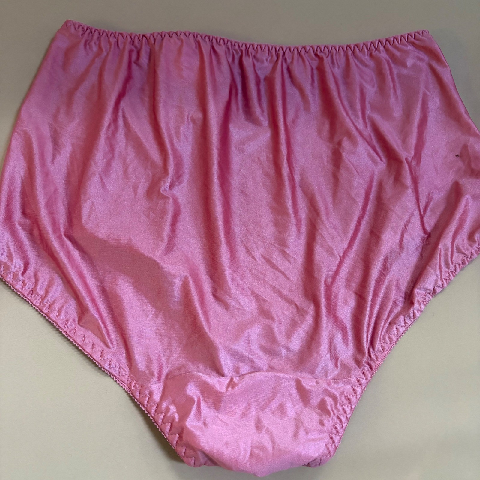 Bali Double Support Brief Panties Pink Floral Lace High Rise 3X 10 DFDBBF NEW
