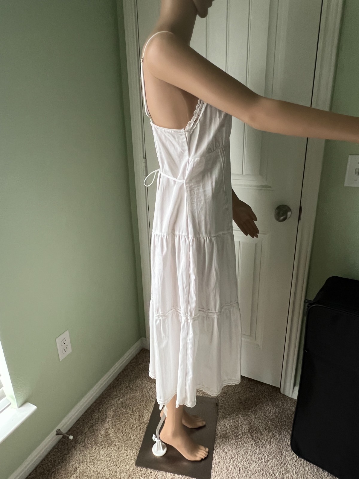 Victoria’s Secret PINK x Frankies Bikinis White Cotton Slip Dress Size M Victori