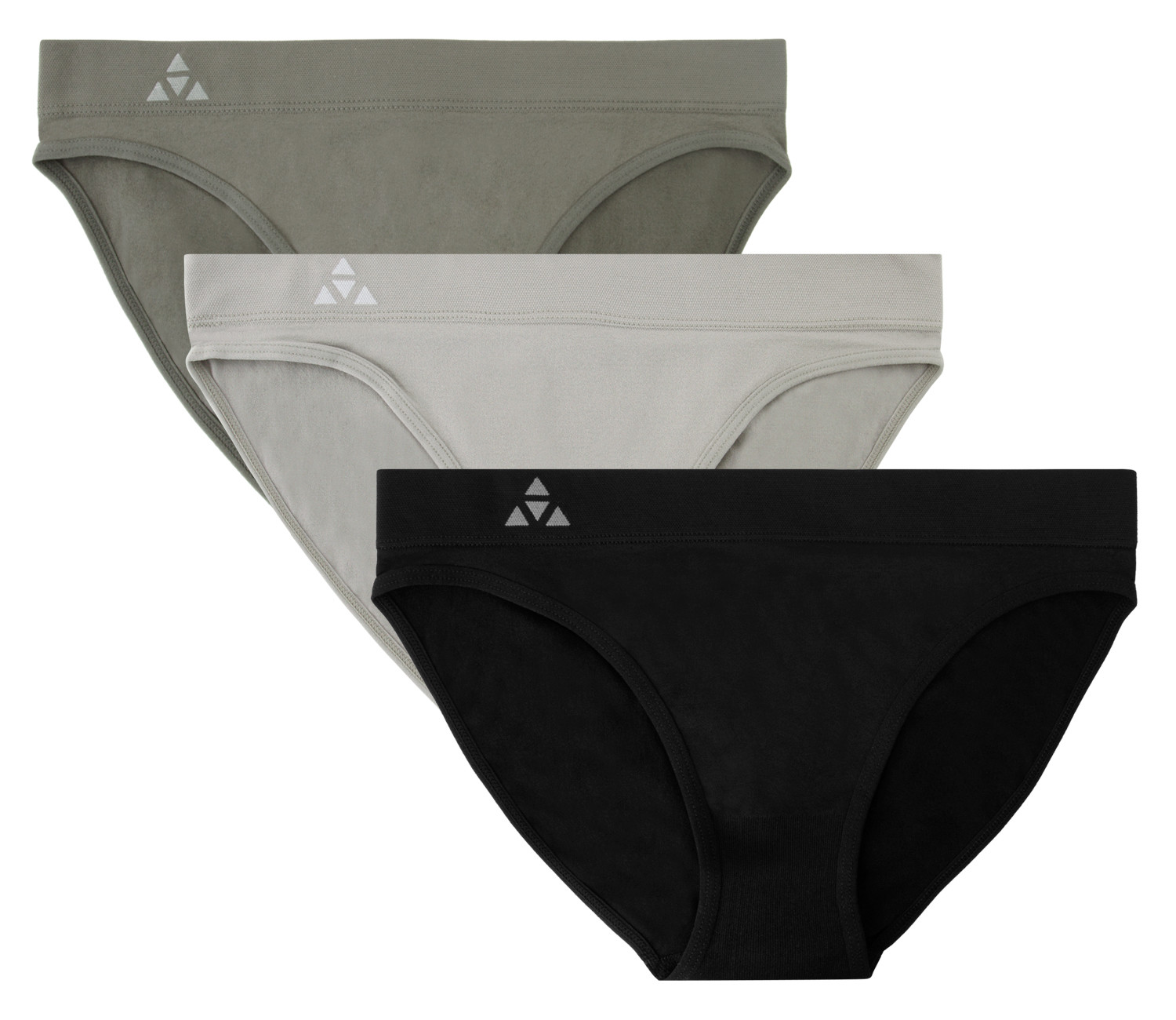 Balanced Tech Women’s 3 Pack Seamless Low-Rise Bikini Panties