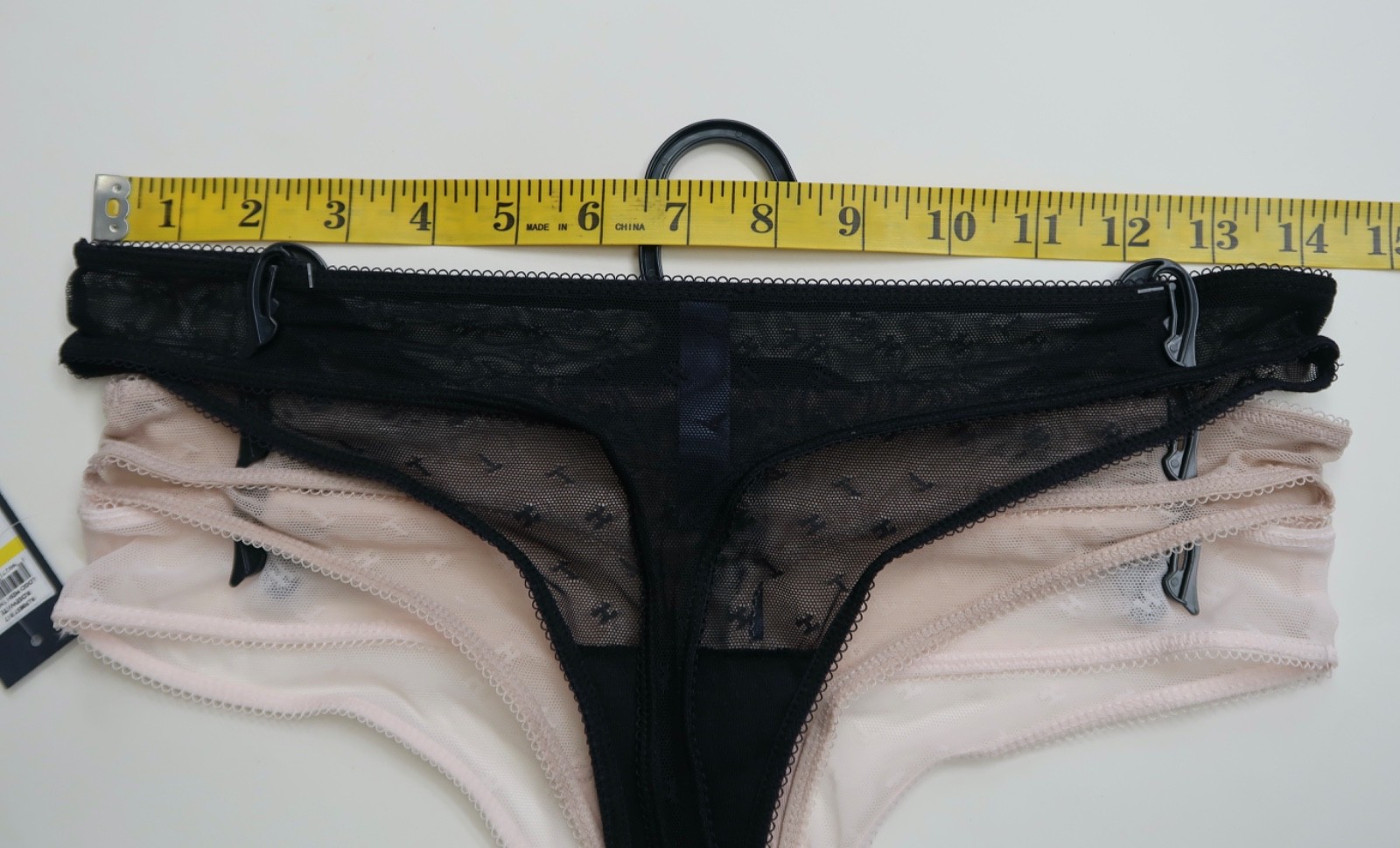 Tommy Hilfiger 3-Pack Sheer Logo Mesh Thong Panties Sz Medium Underwear Women’s