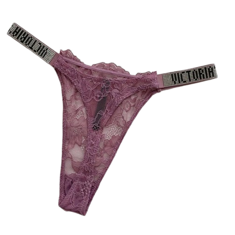 Women’s Rhinestone Letter Lingerie set Bar & Brief Comfortable Fashion Underwer