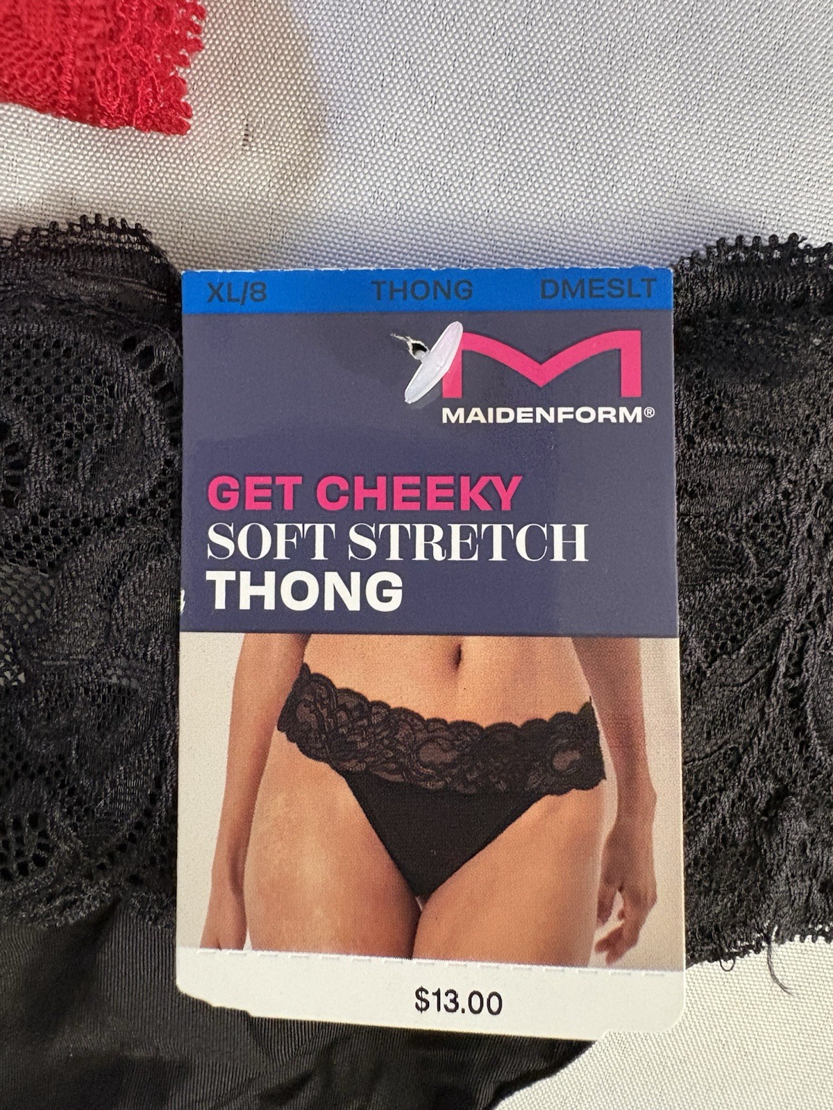 NEW Maidenform Luxurious Lace Thong Womens Xlarge DMESLT 2 Pair Maidenform Thong