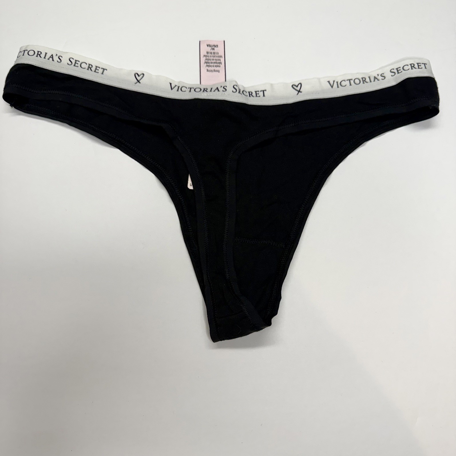 NWT Lot of 4 Victoria’s Secret Thong Panties Multi Colored Size Medium