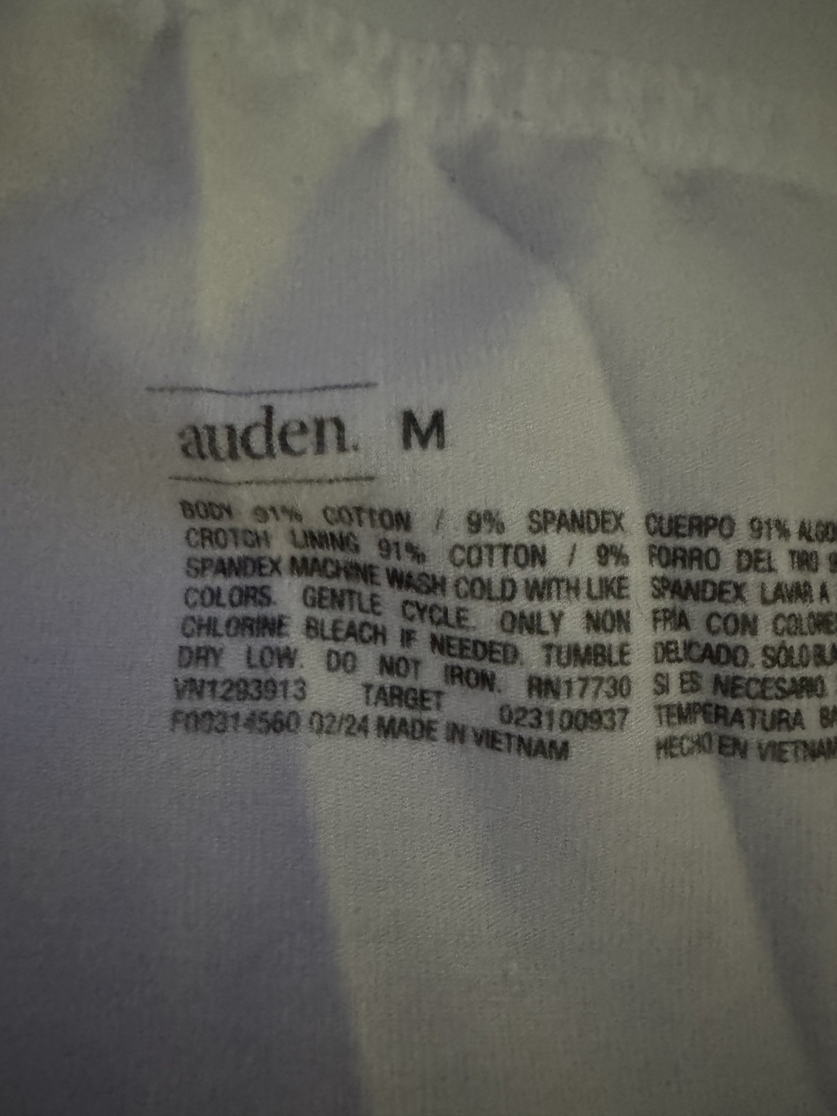 Auden Women’s Cotton Blend Stretch Boxer Briefs Underwear Medium – M(8-10) White