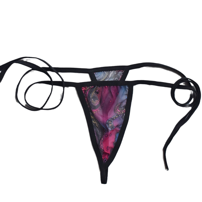 5PCS/Lot Sexy Women Sheer Panties Thong G string Bikini Micro Briefs Underwear