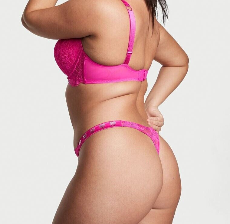 Victoria’s Secret Panty Very Sexy Thong Lace Hearts New