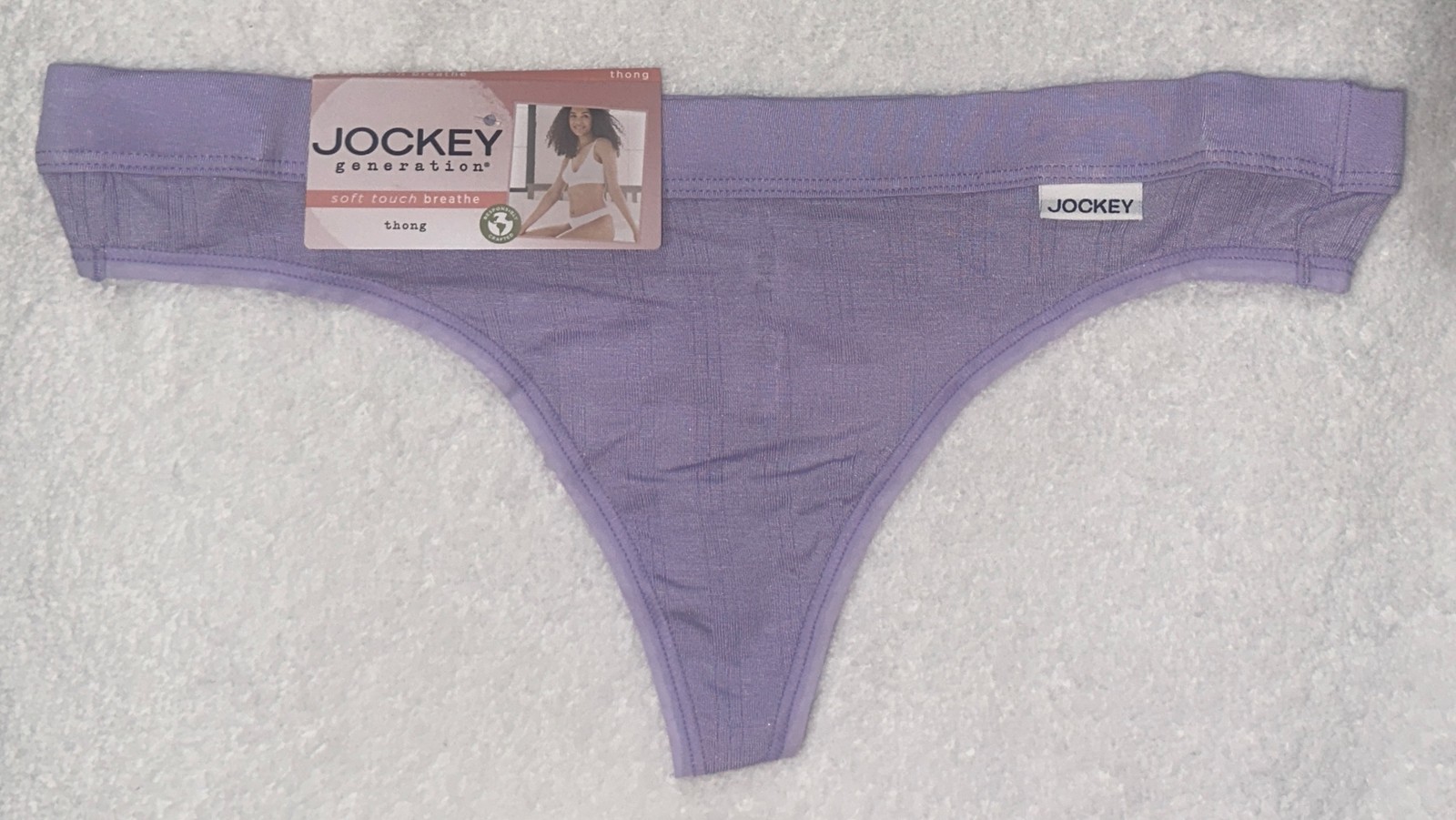 JOCKEY Generation Soft Touch Breath Lavender Thong Panty Womens S M L XL 2XL